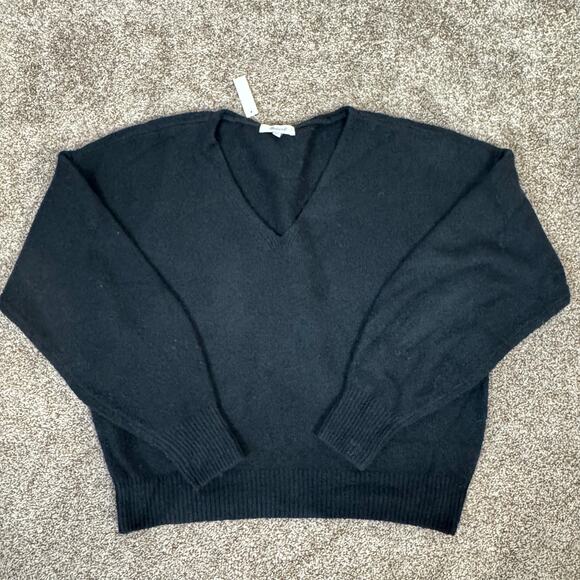 Madewell V-Neck Cozy Cotton Wool Wedge Sweater NWT Size Medium Puff Sleeve $78 - Picture 10 of 11